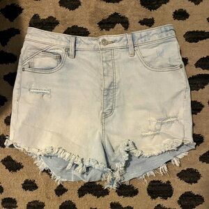 Free people CRVY vintage high rise shorts in Hightide Blue